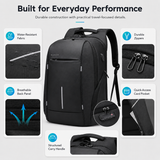Slim Anti-Theft 15.6" Laptop Backpack with TSA Lock & USB Charging – Business Travel Backpack