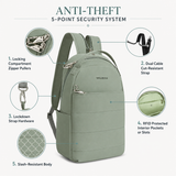 Convertible Anti-Theft Travel Backpack & Sling – RFID Protection, Locking Zippers & Lightweight Design