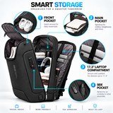 Premium Anti-Theft Business Laptop Backpack – 17.3" Laptop, TSA Lock & USB 3.0 Charging