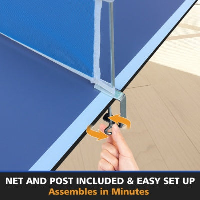 7 ft Mid-Size Folding Ping Pong Conversion Top – Portable Table Tennis Surface, 84" × 48" 12 mm MDF, Foldable Design