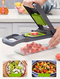 16-in-1 Vegetable Chopper Set – Multi-Blade Slicer with Container & Peeler - PulinGO