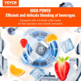 VEVOR Professional Quiet Blender - 1800W Commercial Blender with Sound Shield for Smoothies & Ice Crushing