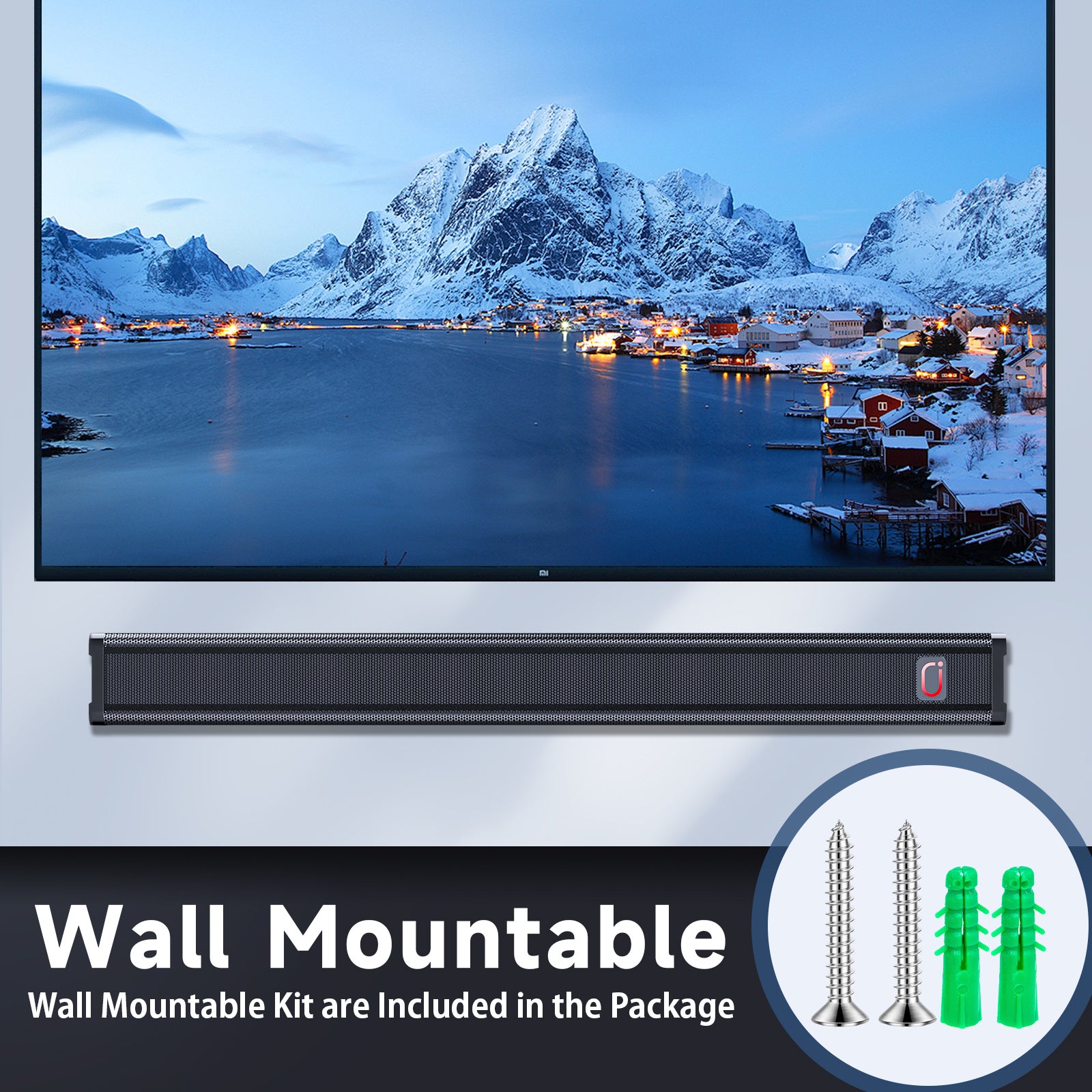 Immersive TV Soundbar with Powerful Subwoofer