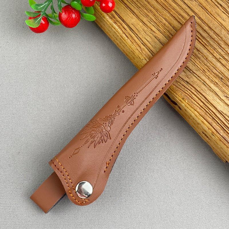 Portable Picnic Straight Knife – Compact Folding Paring Knife with Straight Blade & Ergonomic Handle