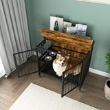 Modern Kennel Dog House – Indoor & Outdoor Pet House with Double Door Design and Removable Tray for Easy Cleaning
