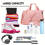 Women’s Travel Duffel Bag 🎒 Sports Gym & Yoga Tote – Weekender Overnight Carryall Bag