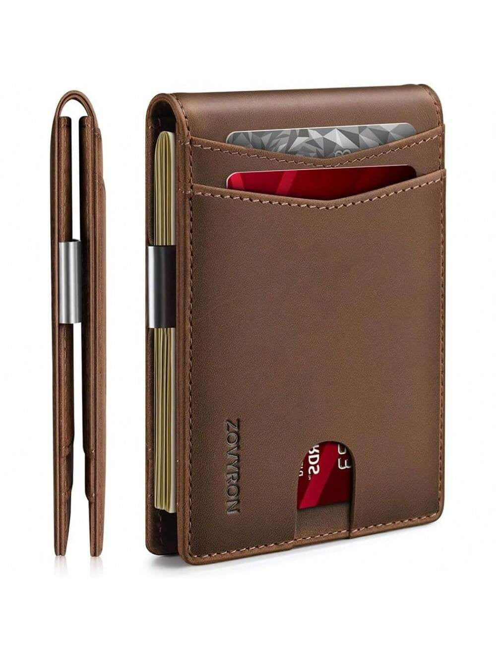 Elegant Slim Bifold Wallet with RFID Security