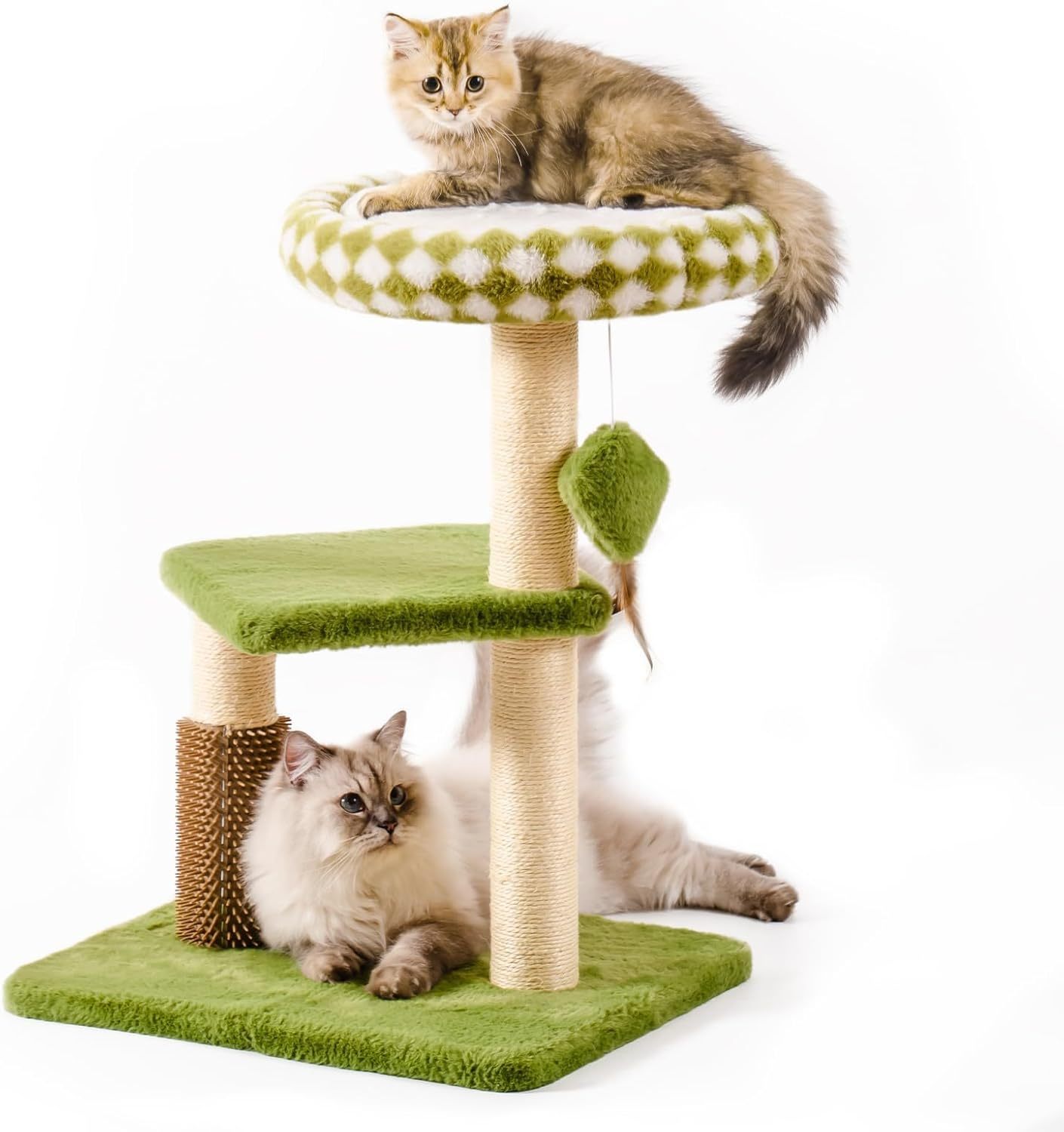 Mewoo Large Cat Tree Tower – Multi-Level Scratching Post with Removable Perch & Interactive Toys for Indoor Cats