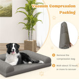 36" Orthopedic Dog Bed – Supportive Foam Mattress with Washable Removable Cover & Non-Slip Base for Medium & Large Dogs