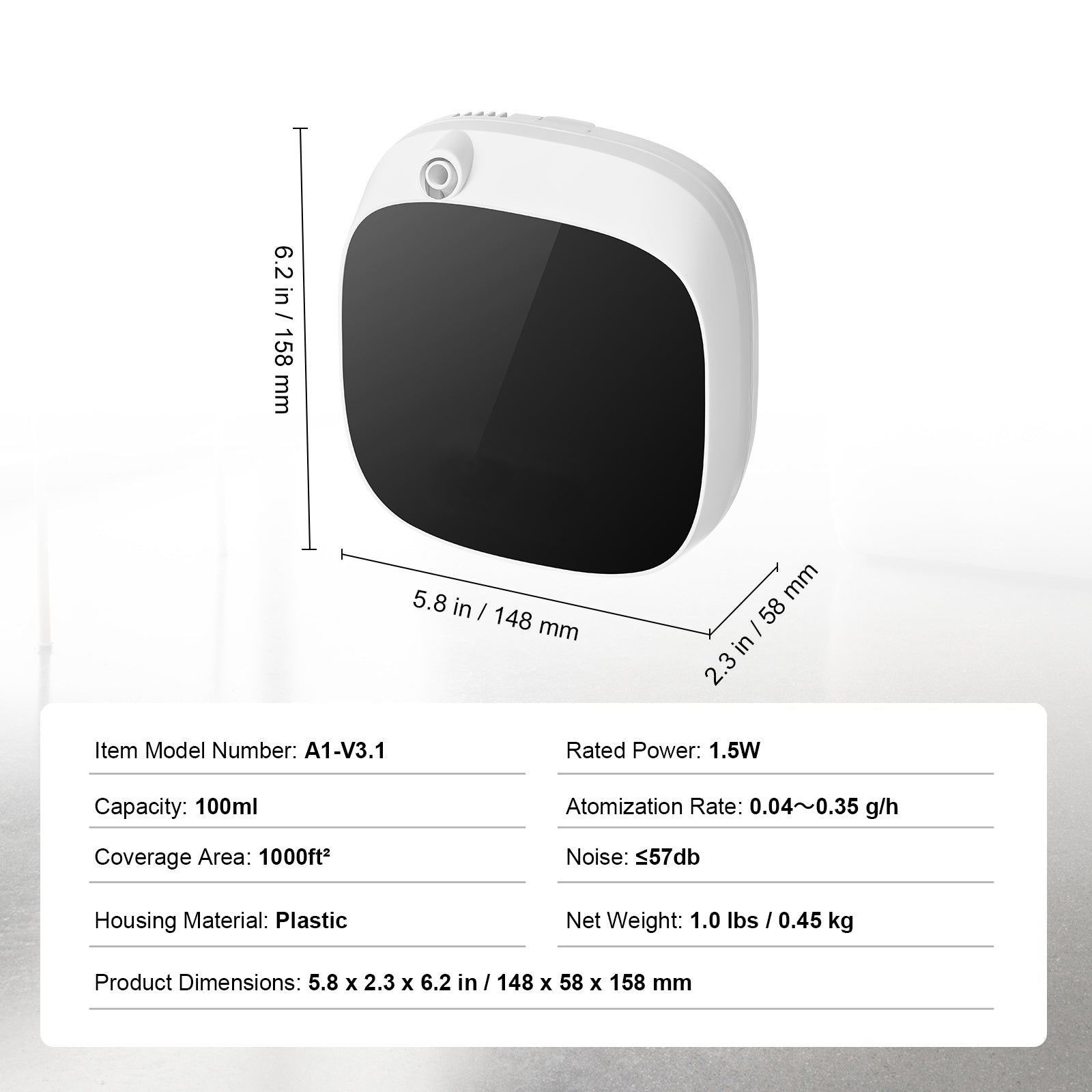 VEVOR Smart Scent Air Machine - Waterless Essential Oil Diffuser for Home & Spa | USB & Battery Powered