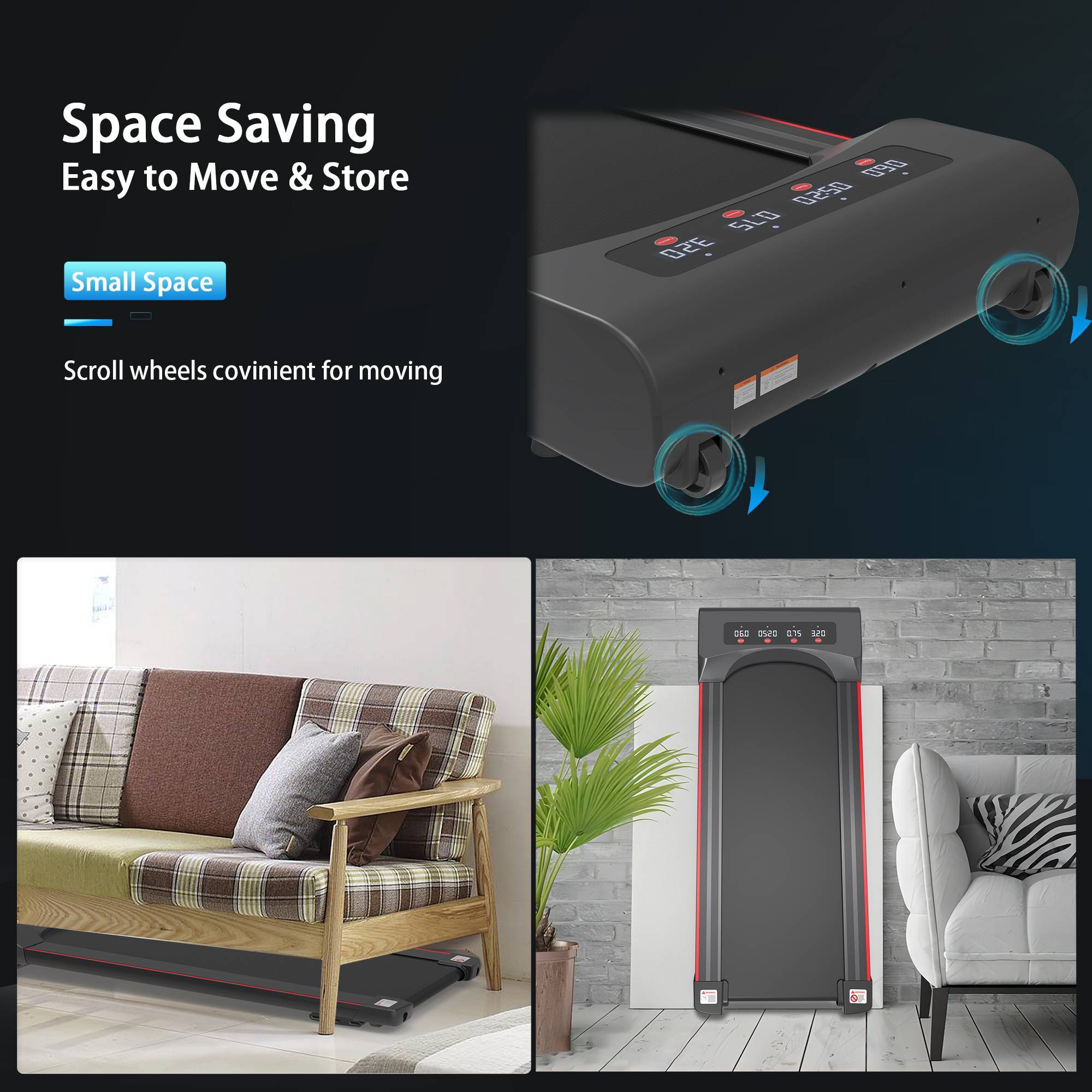 Under Desk Treadmill Walking Pad | Compact Electric Walking Machine for Home & Office Fitness 🏃‍♂️💻