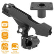 360° Rotatable Boat Fishing Rod Holder - Adjustable Kayak Pole Holder with Rail Clamp Mount