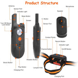 Dog Training Collar – 984 ft Range, IP65 Waterproof with Beep, Vibration & Shock Modes, 3-Channel, Rechargeable with Safety Keypad Lock