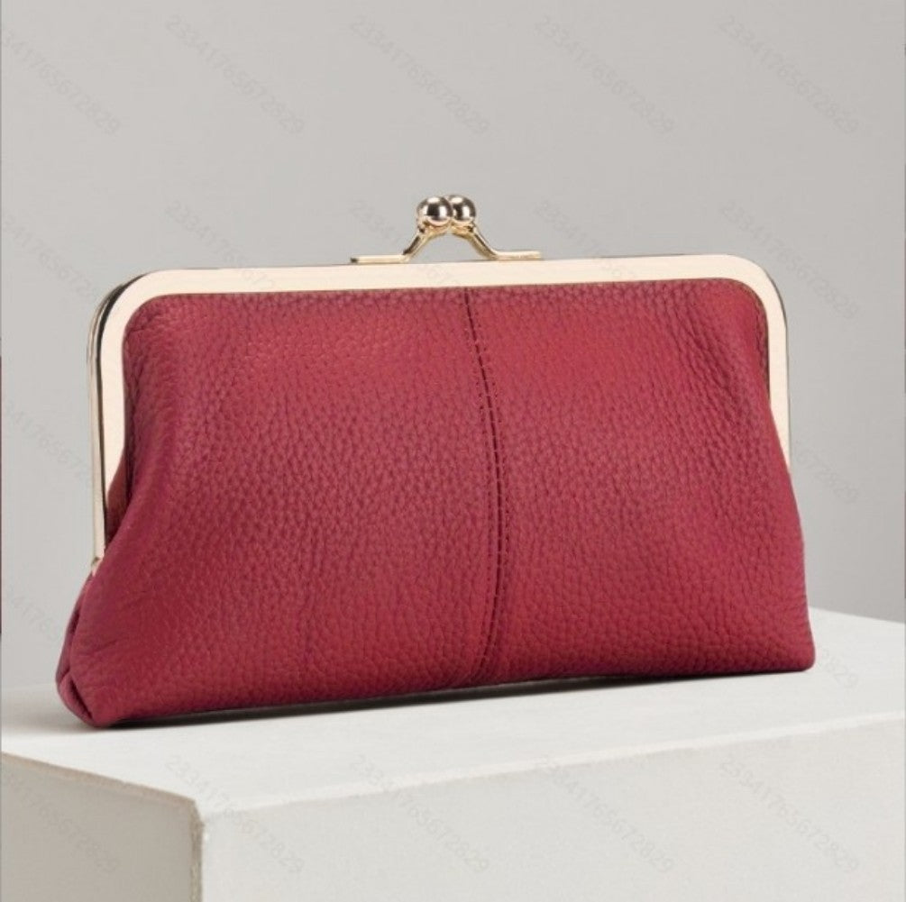 Ladies PU Leather Purse 👛 – Multi-Color Wallet for Women (Orange, Blue, Grey, Red, Black)