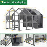 Luxury Cat Cage – Outdoor Wooden Cat Fence Patio & Large Running House with Platforms, Shelter & Weather-Resistant Design
