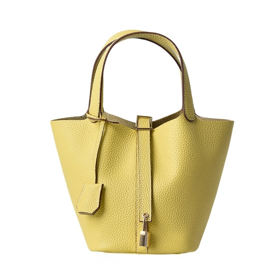 Basket Bag 🧺 – Palm Style Woven Handbag in Multiple Colors (Purple, Blue, Yellow, Black, White)