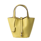 Basket Bag 🧺 – Palm Style Woven Handbag in Multiple Colors (Purple, Blue, Yellow, Black, White)