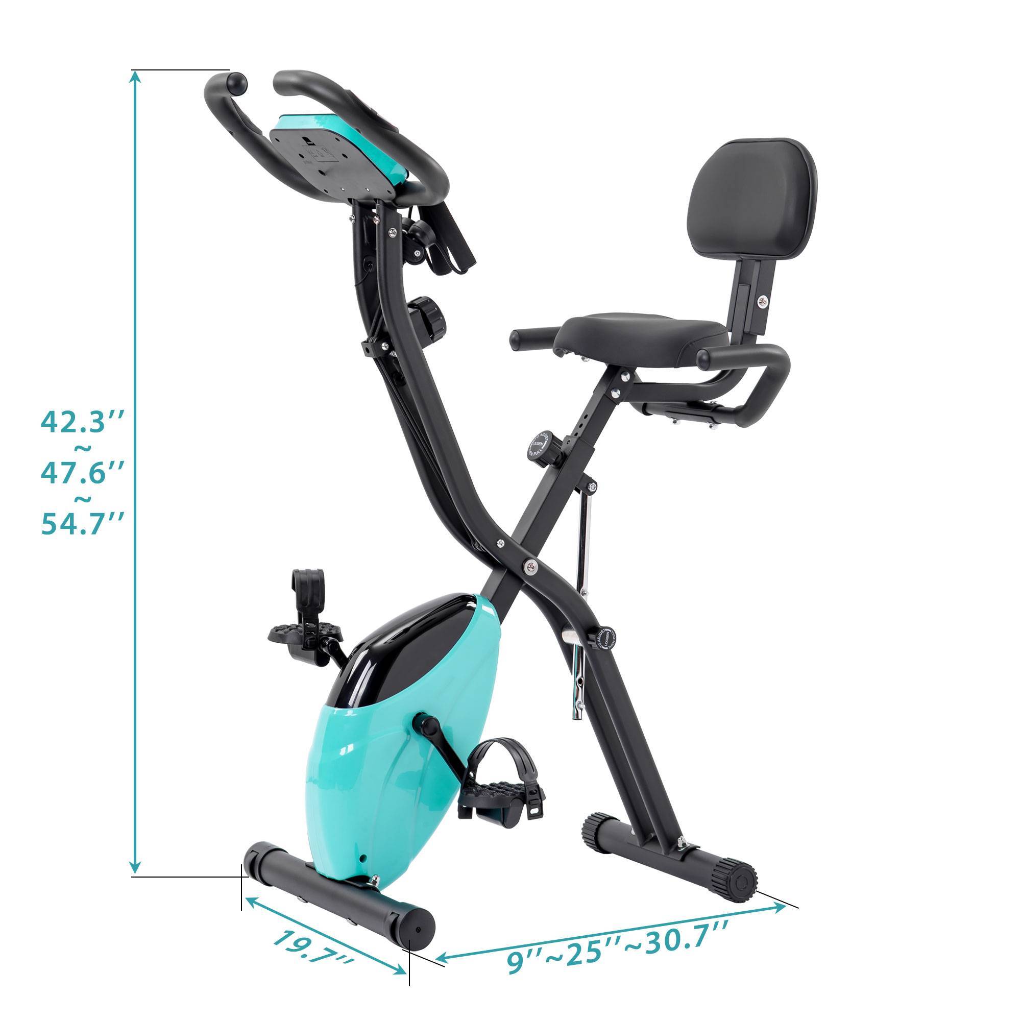 Folding Exercise Bike – Upright & Recumbent X-Bike with Adjustable Resistance for Home Cardio 🚴🔥