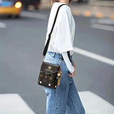 Small Crossbody Phone Bag 📱 Travel Cellphone Wallet & Shoulder Bag – Coffee