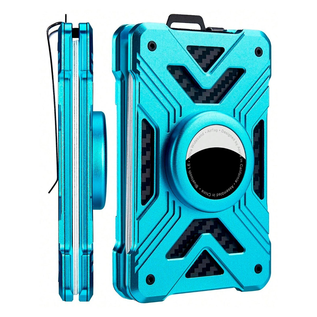 Slim Tactical Wallet with AirTag Holder & RFID Protection