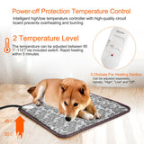 Pet Heating Pad – Waterproof Adjustable Electric Warm Blanket with Anti-Bite Steel Cord & Safety Protection