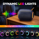 Portable Waterproof Bluetooth Speaker with LED Light