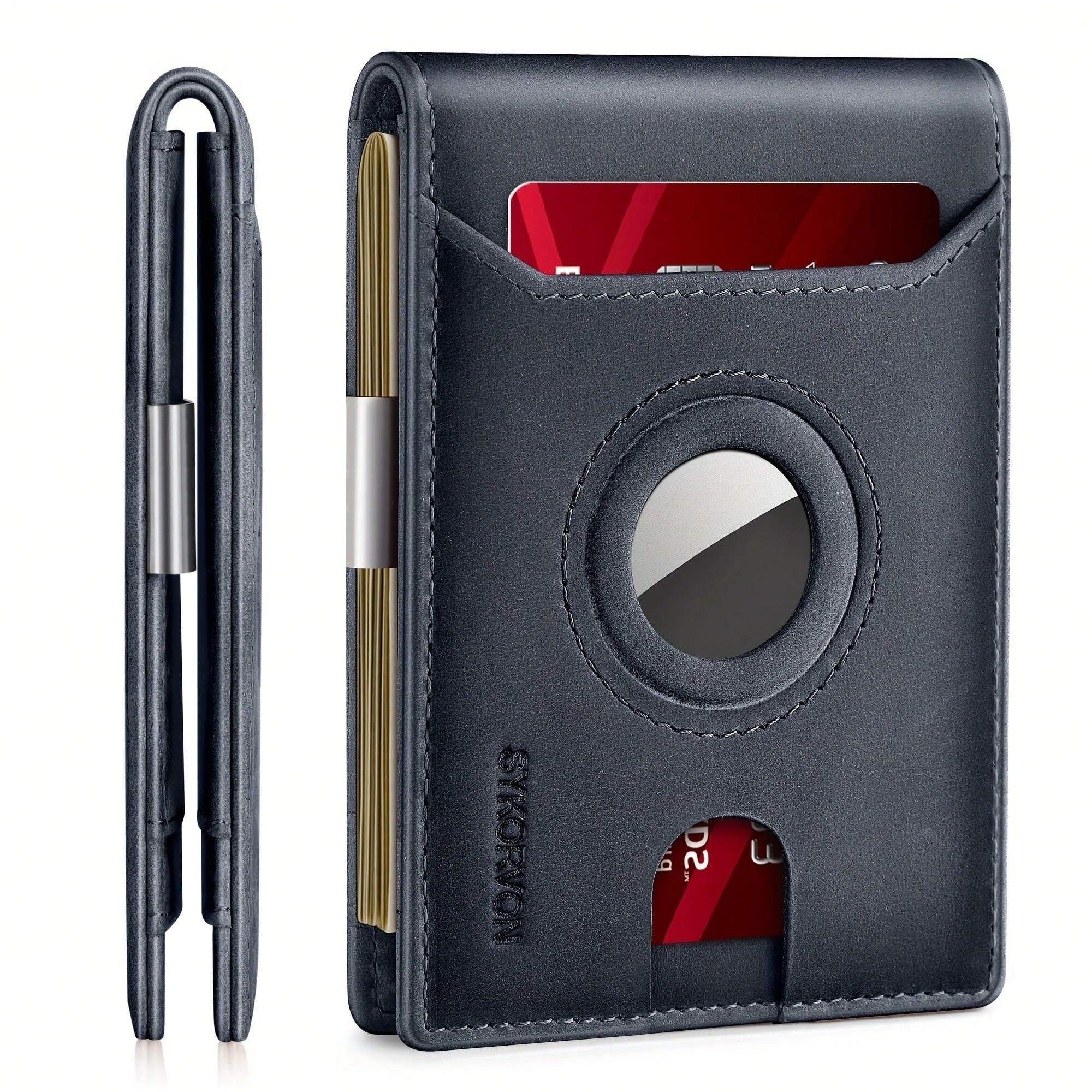 Minimalist & Smart AirTag Leather Wallet