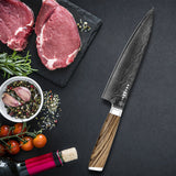 Kegani 8‑Inch Japanese VG‑10 Damascus Chef Knife – 67‑Layer Ultra‑Sharp Blade with Ergonomic Full‑Tang Handle