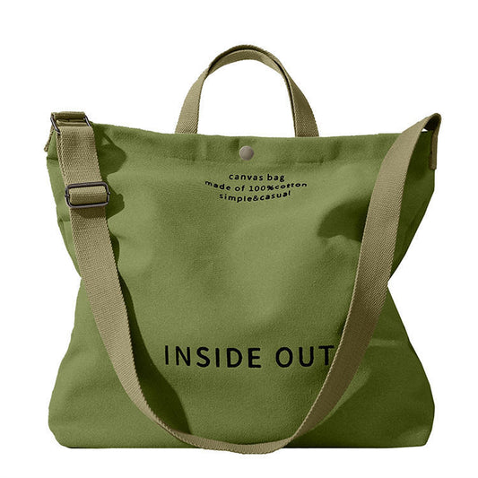 Women’s Large Capacity Canvas Tote Bag 👜 Stylish High-End Black Shoulder Bag for Shopping & Daily Use