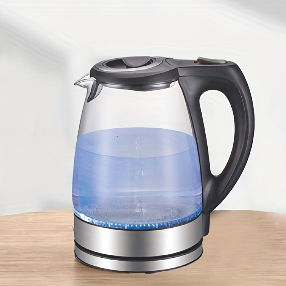 1.7L Glass Electric Kettle with Stainless Steel Filter & Inner Lid