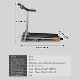 Folding Treadmill – Compact Fitness Equipment with LCD Display for Walking, Running & Cardio Exercise at Home Gym
