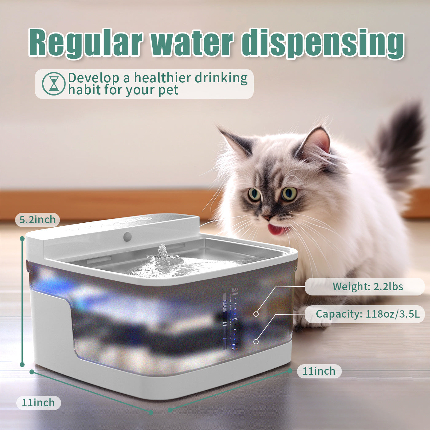 Automatic Pet Water Dispenser for Dogs & Cats – Fresh Flowing Water Fountain