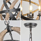 Modern 4-Light Adjustable Pendant Lamp for Restaurants & Homes
