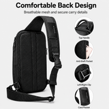 Men’s Waterproof Sling Bag – Lightweight Crossbody Backpack with Tablet Compartment & Smart Storage