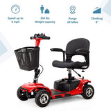 4-Wheel Electric Mobility Scooter - Portable Travel Scooter for Seniors & Adults