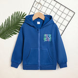 Toddler Girl Zip-Up Hoodie Jacket – “Sorry or Whatever” Letter Print Long Sleeve Sweatshirt, Casual Kids Hooded Jacket