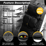 Durable 3-in-1 Military Backpack & Travel Duffle Bag