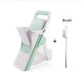 Safe 5-in-1 Mandoline Slicer - Multifunctional Vegetable Chopper for Fries, Salads & More