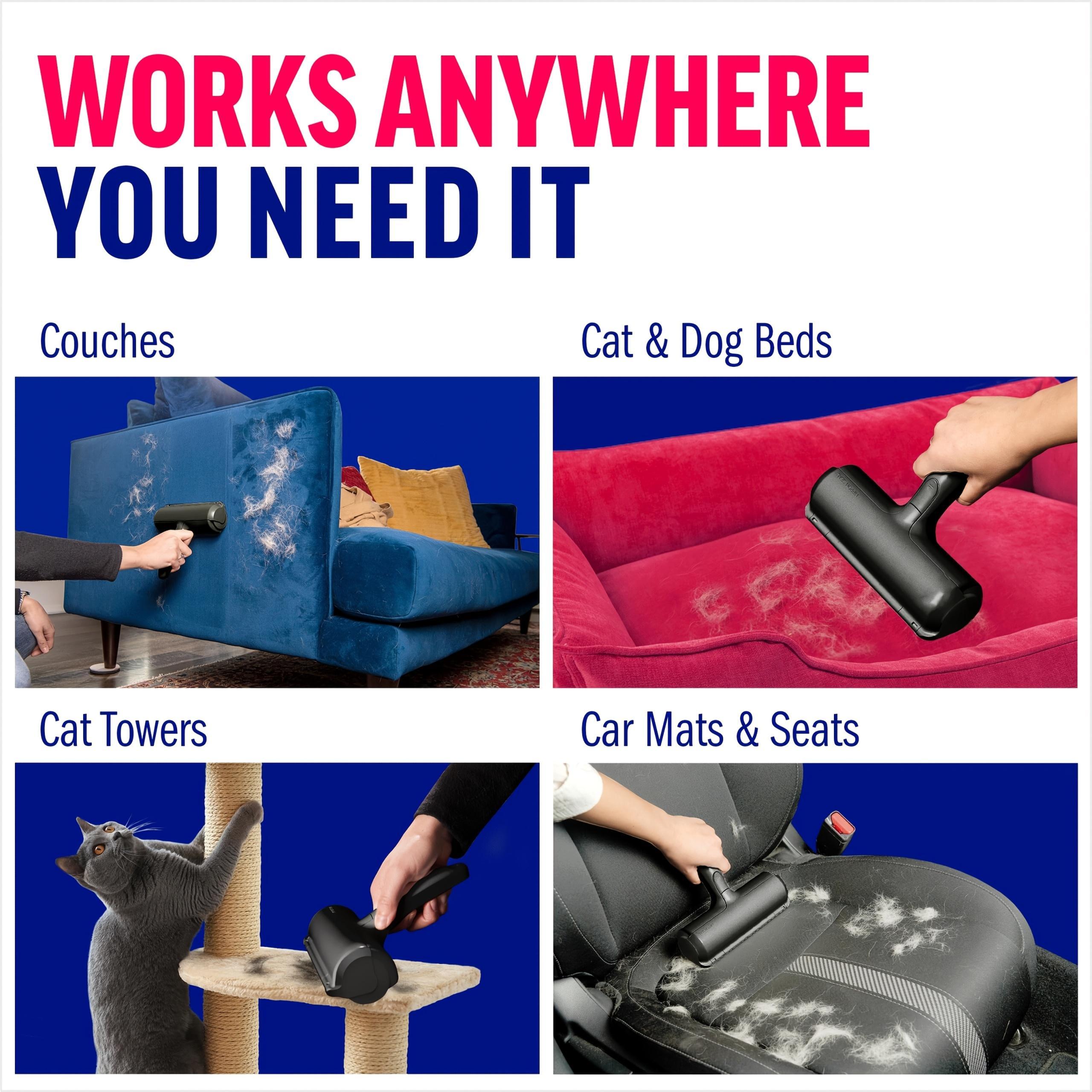 Pet Hair Remover with Reusable Sticky Applicator – Dog & Cat Hair Cleaning Tool for Furniture, Sofas, Carpets, and More