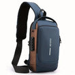 Men’s Waterproof Motorcycle Chest Bag – Anti-Theft Oxford Fabric Shoulder Bag for Travel, Hiking & Outdoor Use