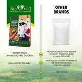 Dog Smoked Rawhide Sticks Wrapped with Chicken – Grain-Free Organic Human-Grade Chew Treats (Bulk Pack)