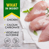 Dog Calcium Bones Wrapped with Chicken – Rawhide-Free Grain-Free Organic Chew Treats for Training & Healthy Teeth