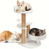 Multi-Layer Indoor Cat Tree – Climbing Tower with Scratching Posts & Interactive Ball Toy