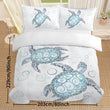 Ocean Turtle 3‑Piece Comforter Set – Turtle‑Themed Bedding with 2 Pillowcases (Queen Size)