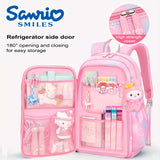 Sanrio Kuromi Multi™ Bag Set – Shoulder Bag & Backpack with Plush Pendant, 6 Badges & Stationery Set – Ultra-Light Travel Essentials