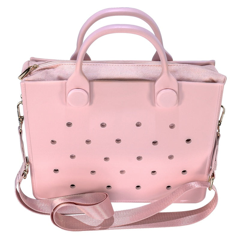 Waterproof EVA Tote Bag 👜 Women’s Handbag with Shoulder Strap – Stylish Beach & Everyday Tote