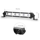 Durable 7in LED Offroad Light Bar with Ultra-Slim Design