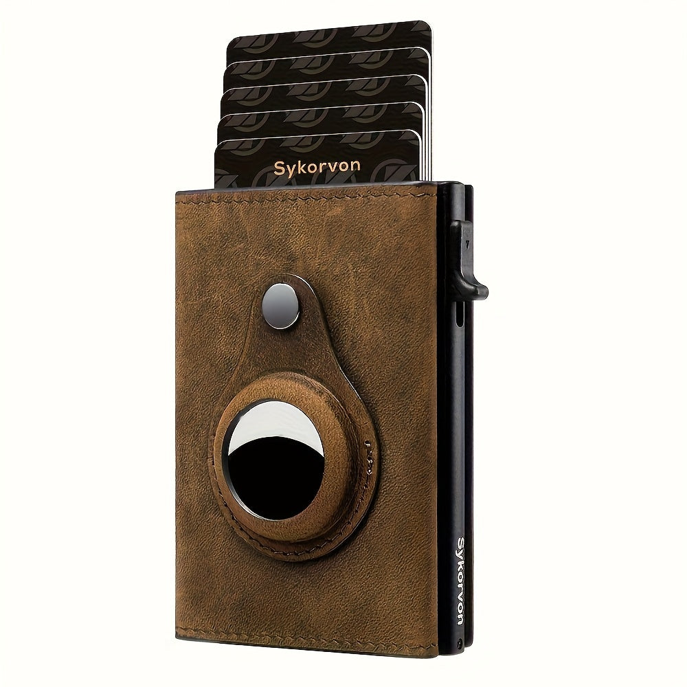 Sleek & Secure Men’s AirTag Wallet