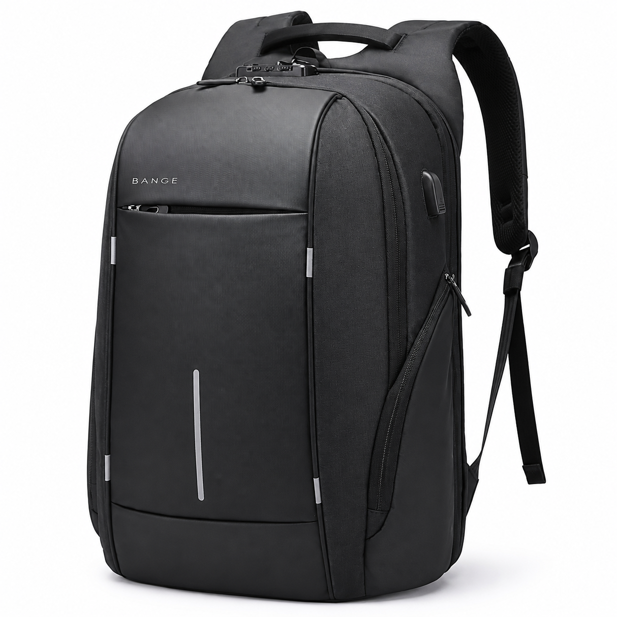 Slim Anti-Theft 15.6" Laptop Backpack with TSA Lock & USB Charging – Business Travel Backpack