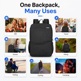 15.6-Inch Laptop Backpack with USB Charging – Water-Resistant Deep Storage Travel & Work Bag